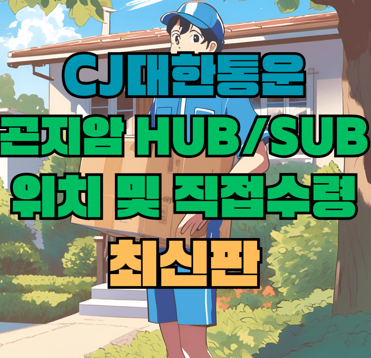 CJ대한통운 곤지암 허브 서브 터미널 위치 및 상품 수령 방법 최신판