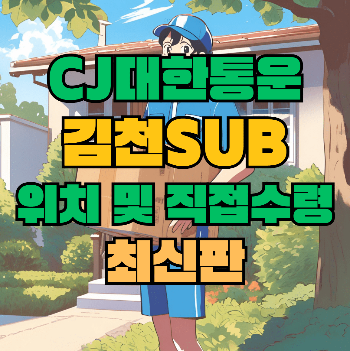 CJ대한통운 김천sub 허브 서브 터미널 위치 및 상품 수령 방법 최신판
