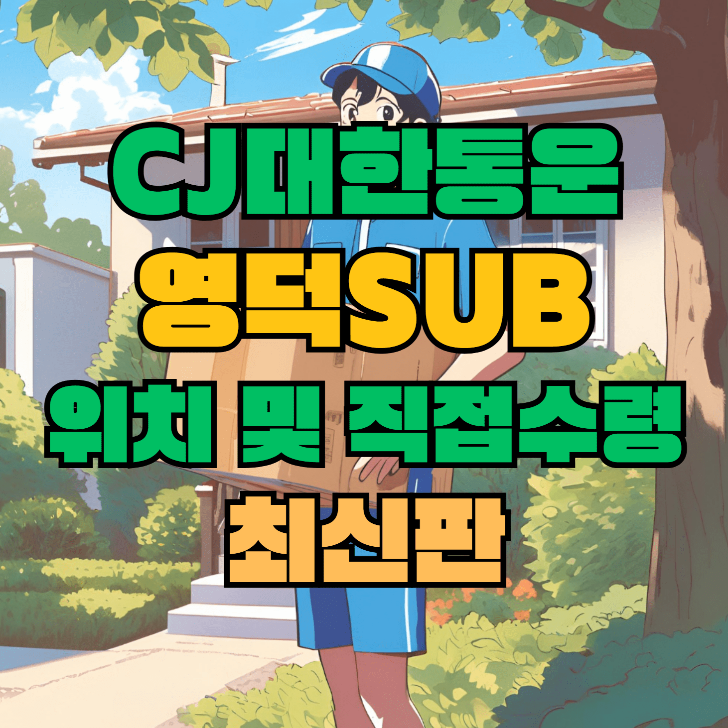 CJ대한통운 영덕sub 허브 서브 터미널 위치 및 상품 수령 방법 최신판