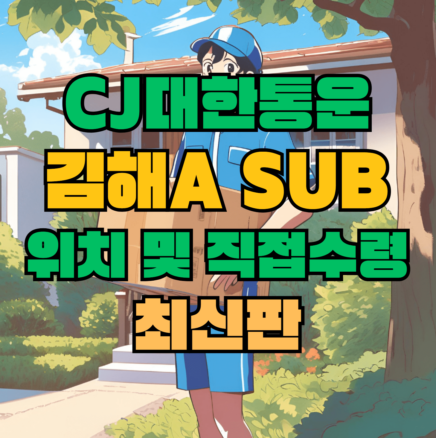 CJ대한통운 김해Asub 허브 서브 터미널 위치 및 상품 수령 방법 최신판