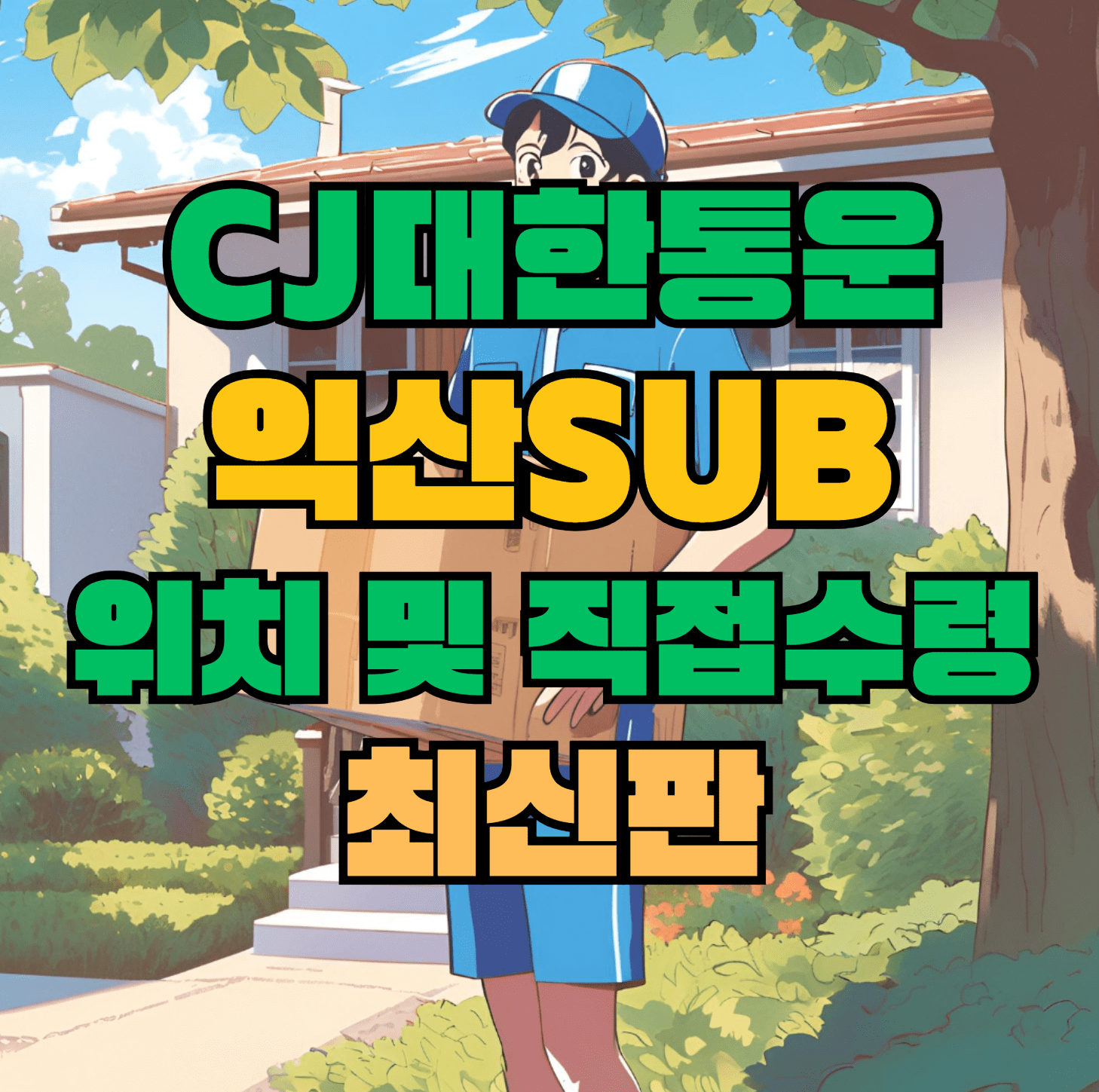CJ대한통운 익산sub 허브 서브 터미널 위치 및 상품 수령 방법 최신판