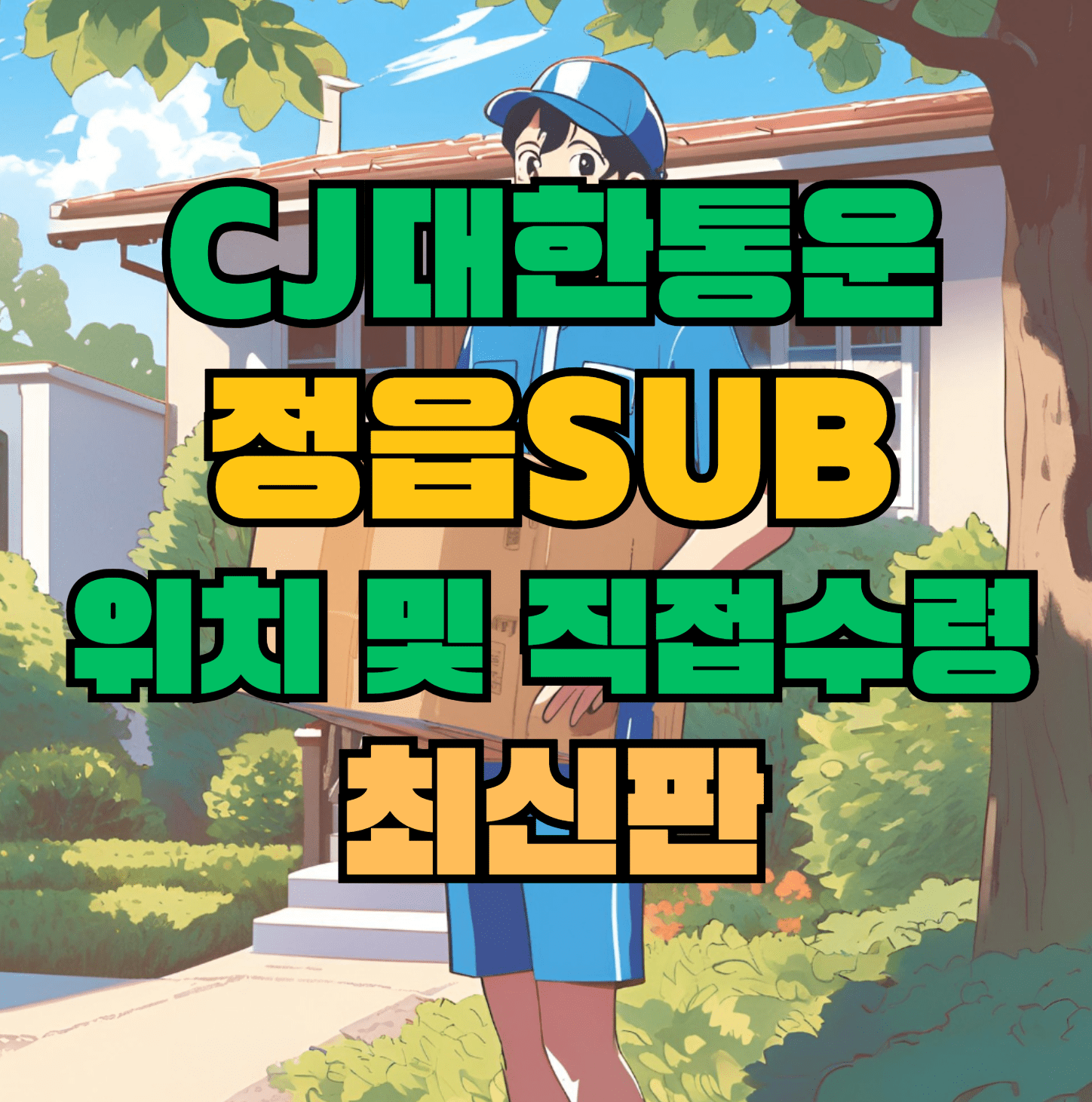 CJ대한통운 정읍sub 허브 서브 터미널 위치 및 상품 수령 방법 최신판