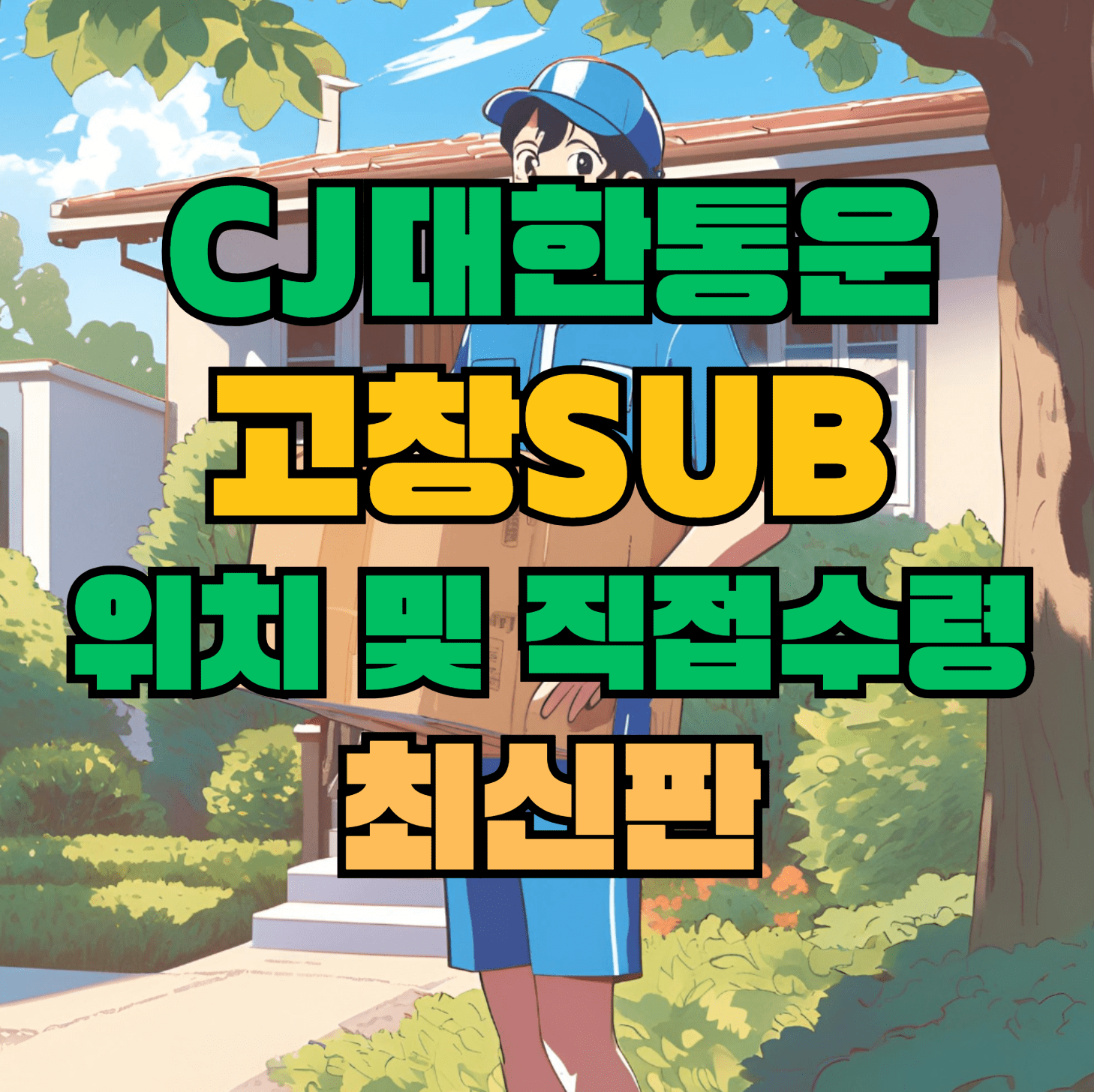 CJ대한통운 고창sub 허브 서브 터미널 위치 및 상품 수령 방법 최신판