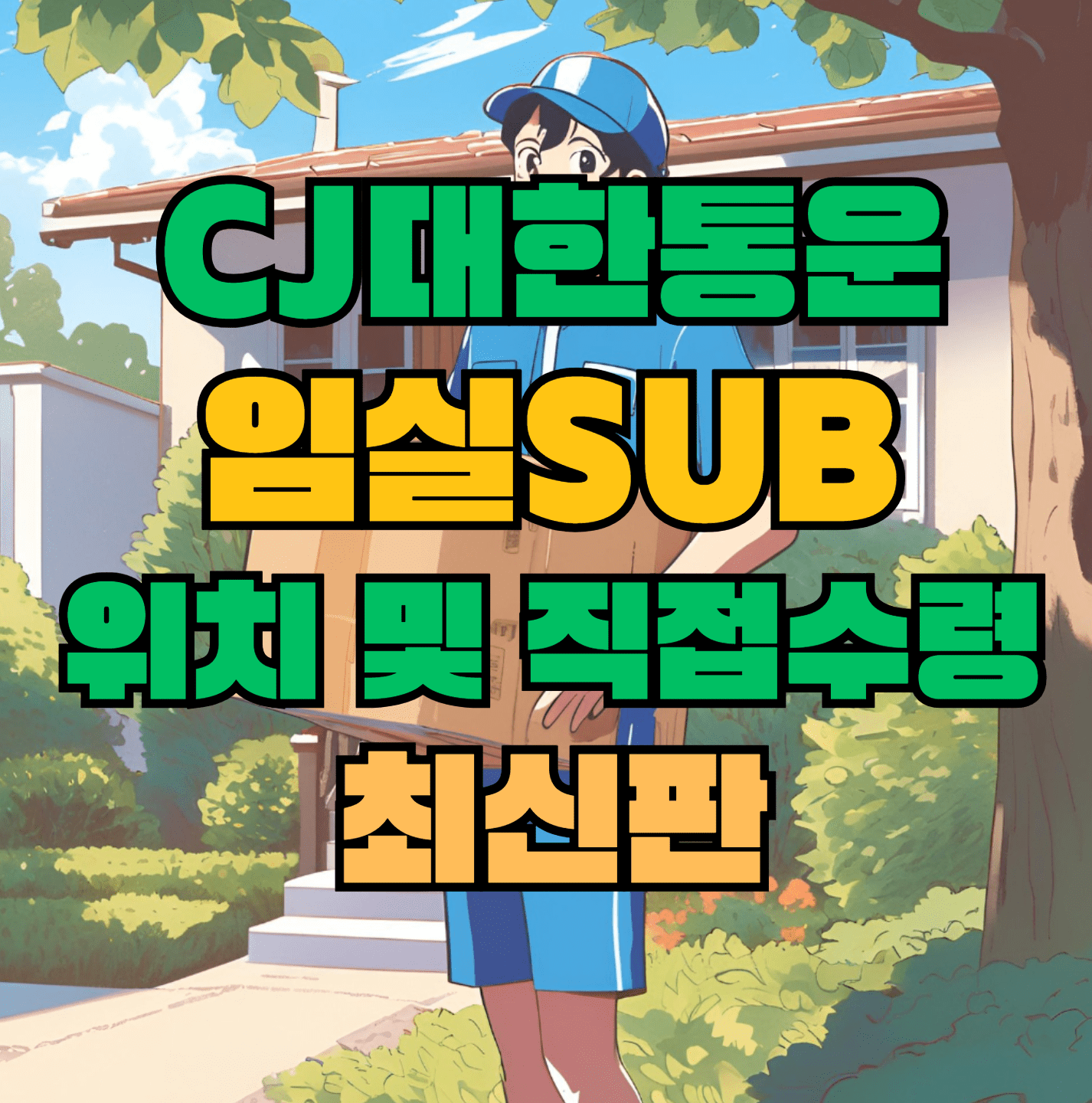CJ대한통운 임실sub 허브 서브 터미널 위치 및 상품 수령 방법 최신판