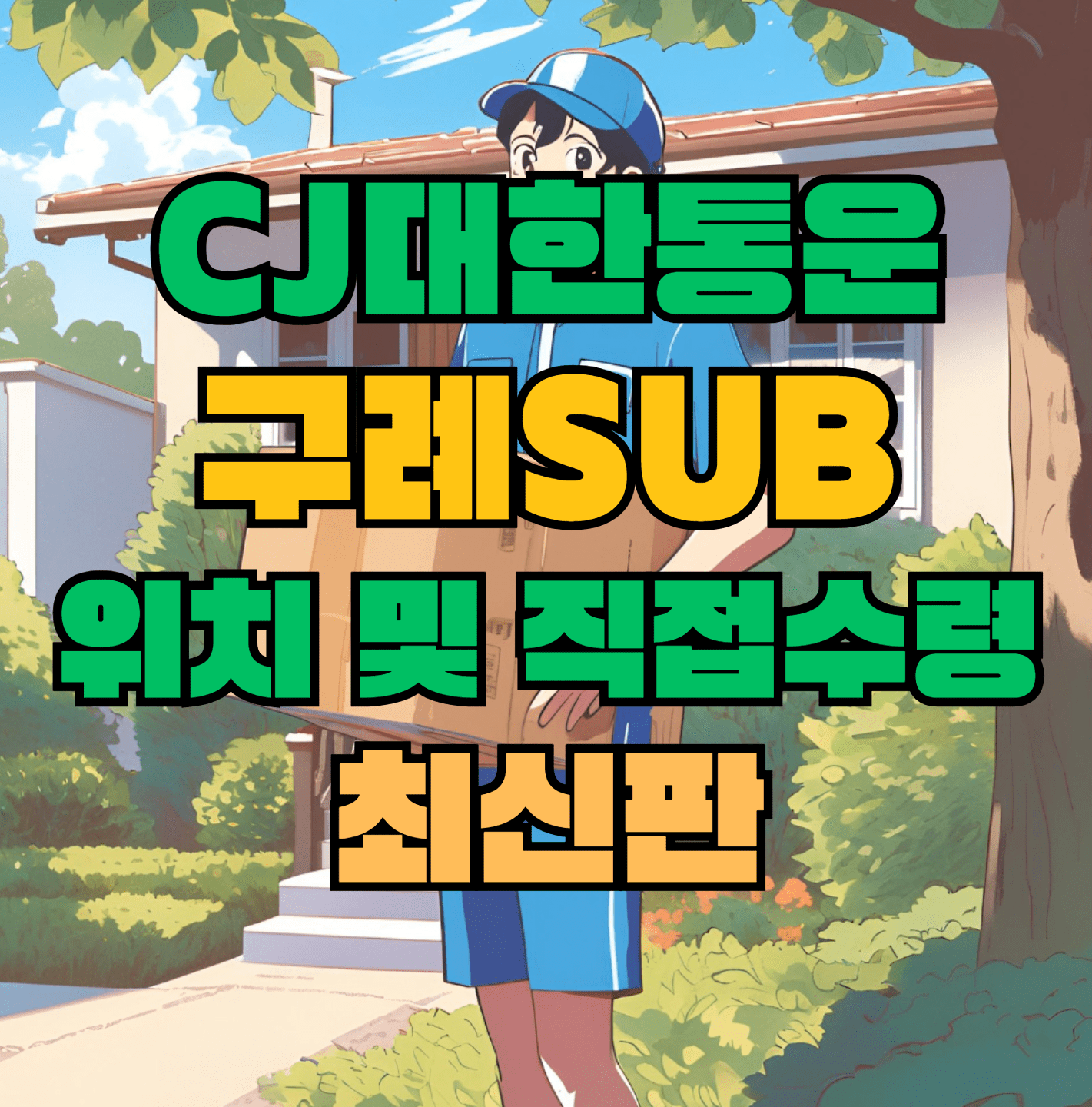CJ대한통운 구례sub 허브 서브 터미널 위치 및 상품 수령 방법 최신판