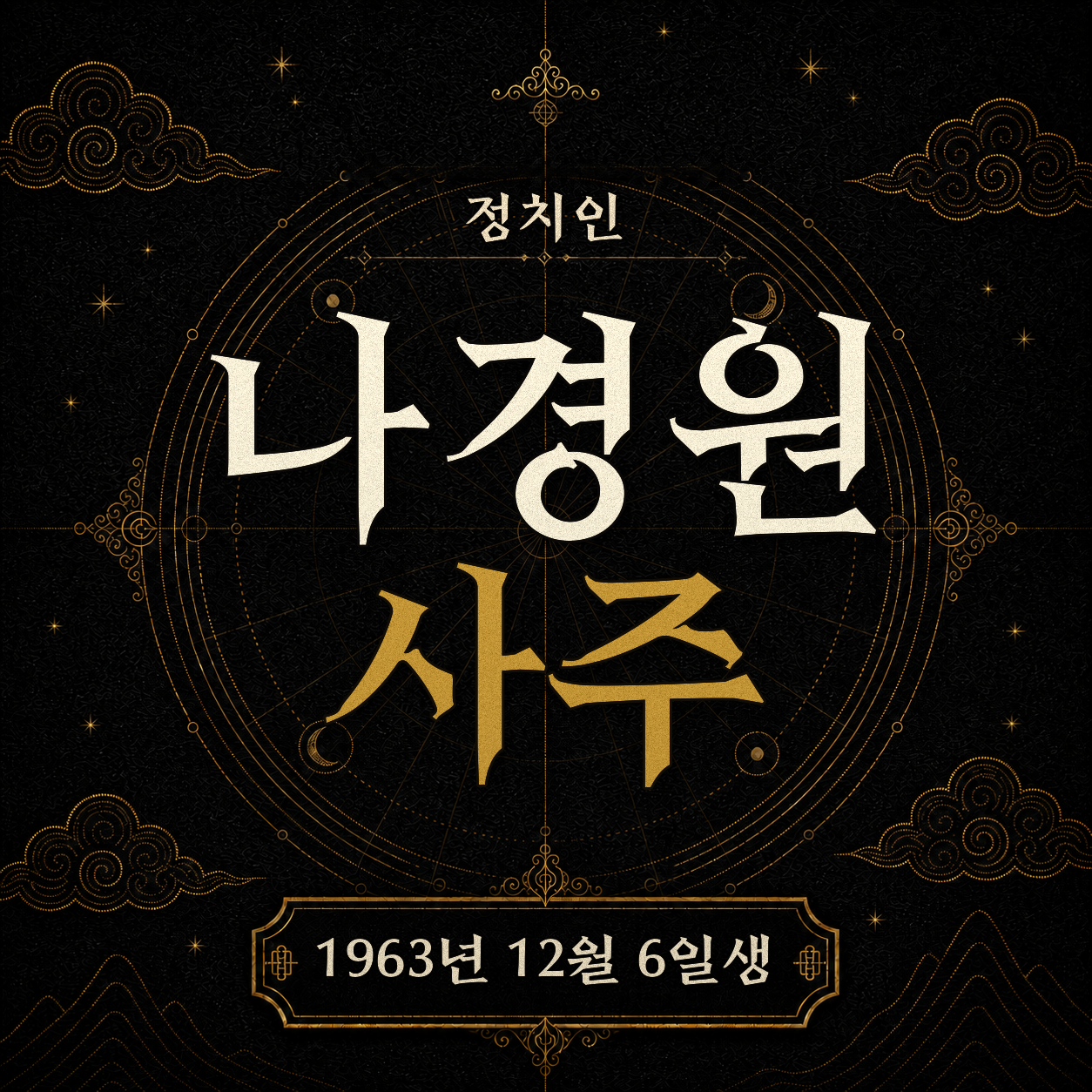 정치인 나경원 사주팔자 분석 2