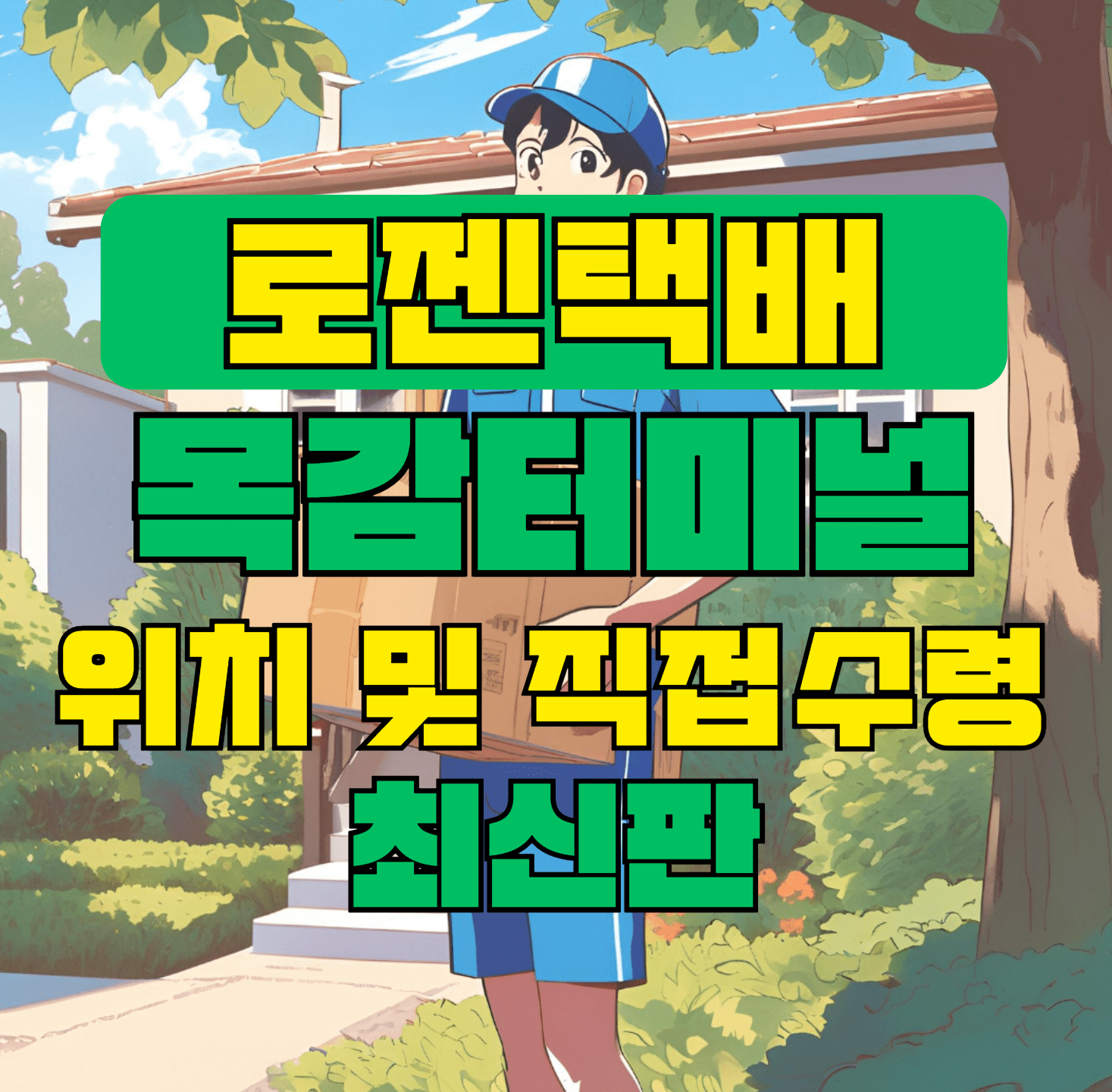 로젠택배 목감터미널 위치 및 상품 수령 방법 최신판