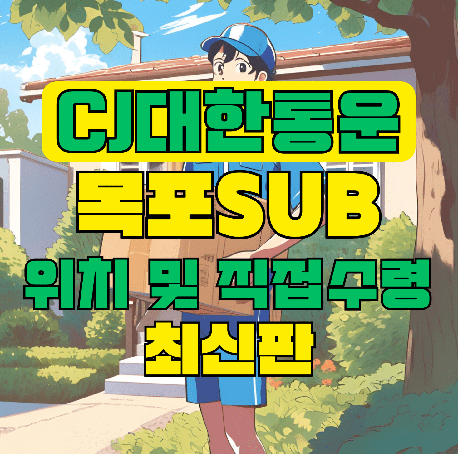 CJ대한통운 목포sub 허브 서브 터미널 위치 및 상품 수령 방법 최신판