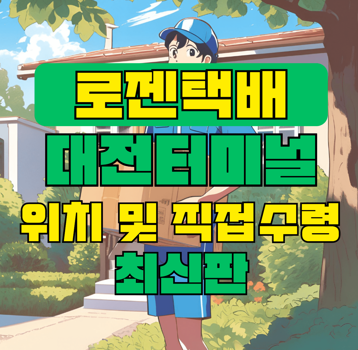 로젠택배 대전터미널 위치 및 상품 수령 방법 최신판