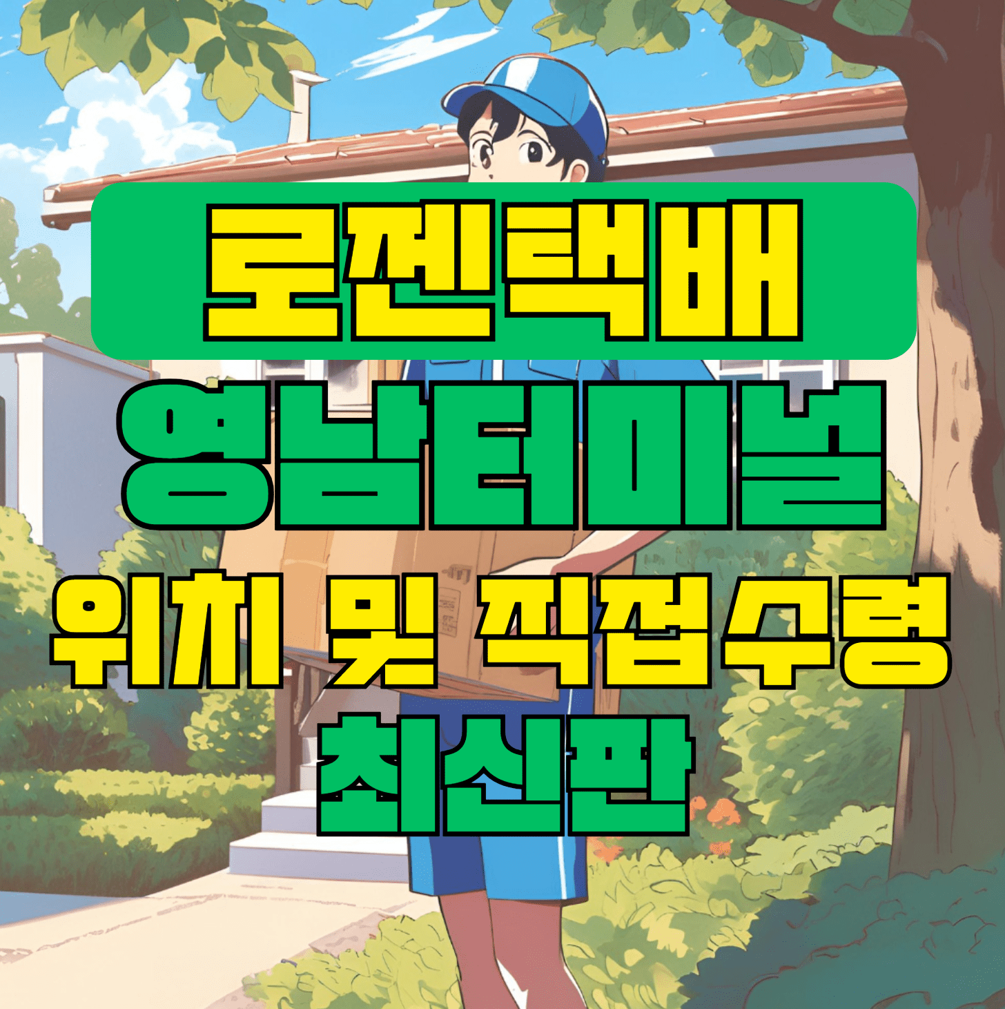 로젠택배 영남터미널 위치 및 상품 수령 방법 최신판