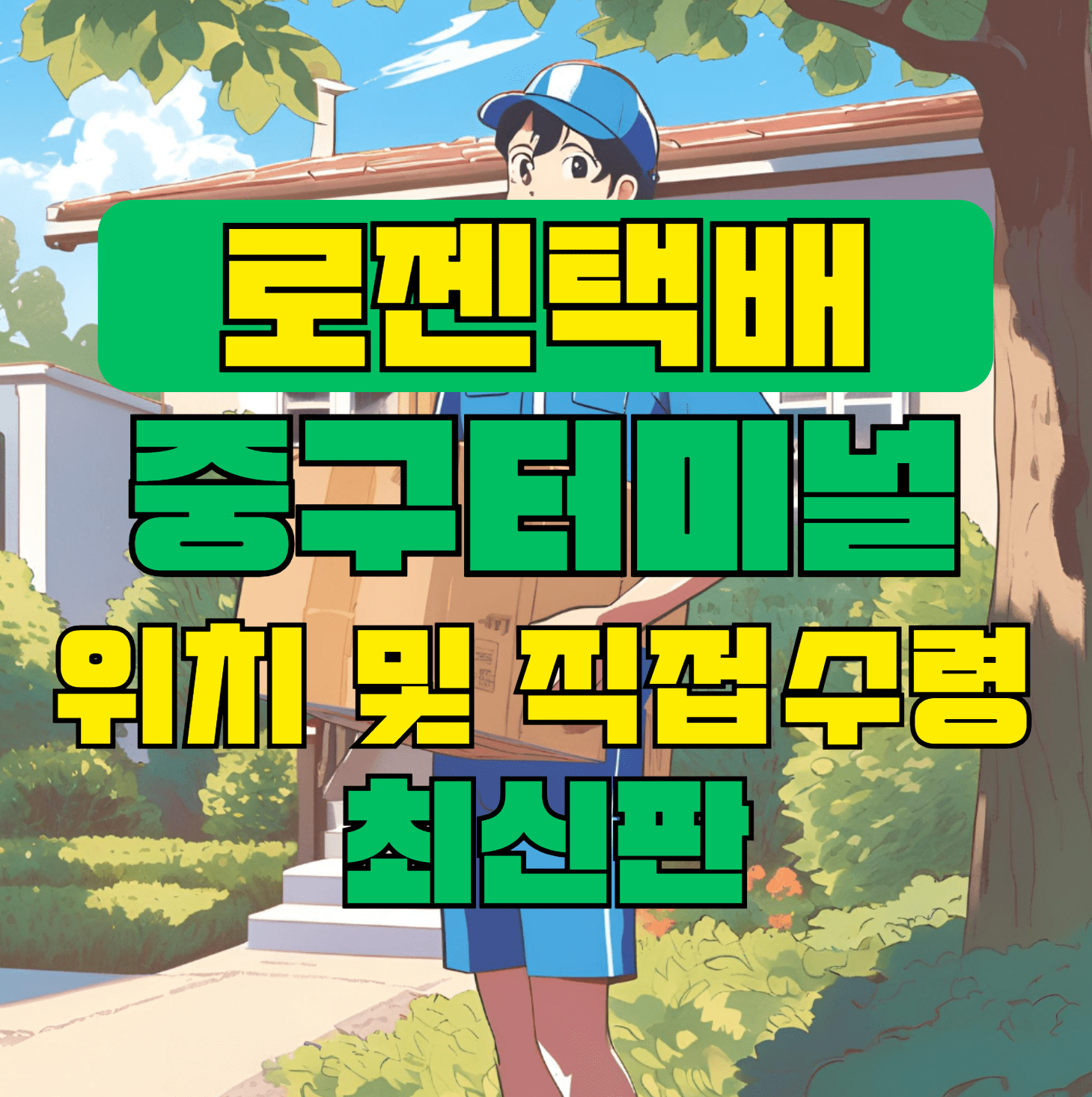 로젠택배 중구터미널 위치 및 상품 수령 방법 최신판