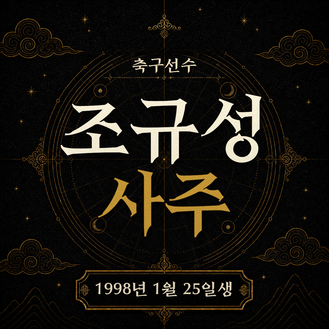 축구선수 조규성 사주팔자 분석 2