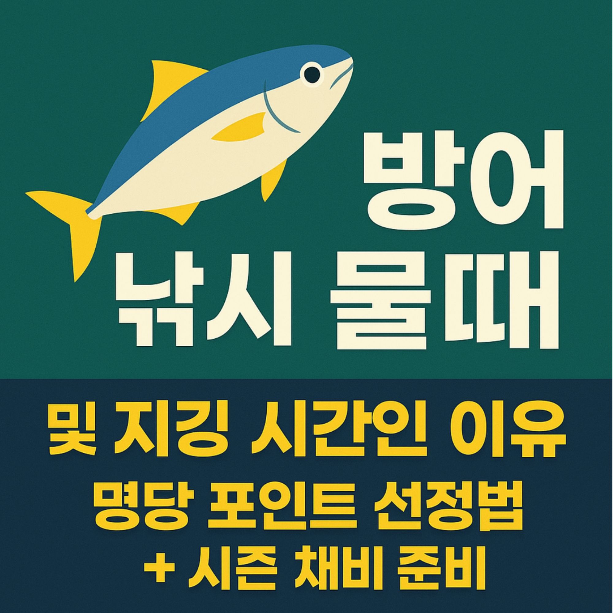 방어 낚시 물때 지깅 시간대 분석