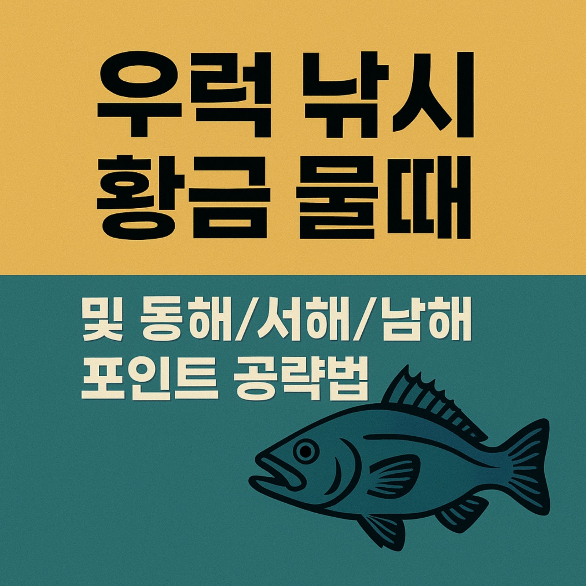 우럭 낚시 황금 물때 동해, 서해, 남해 포인트 공략법