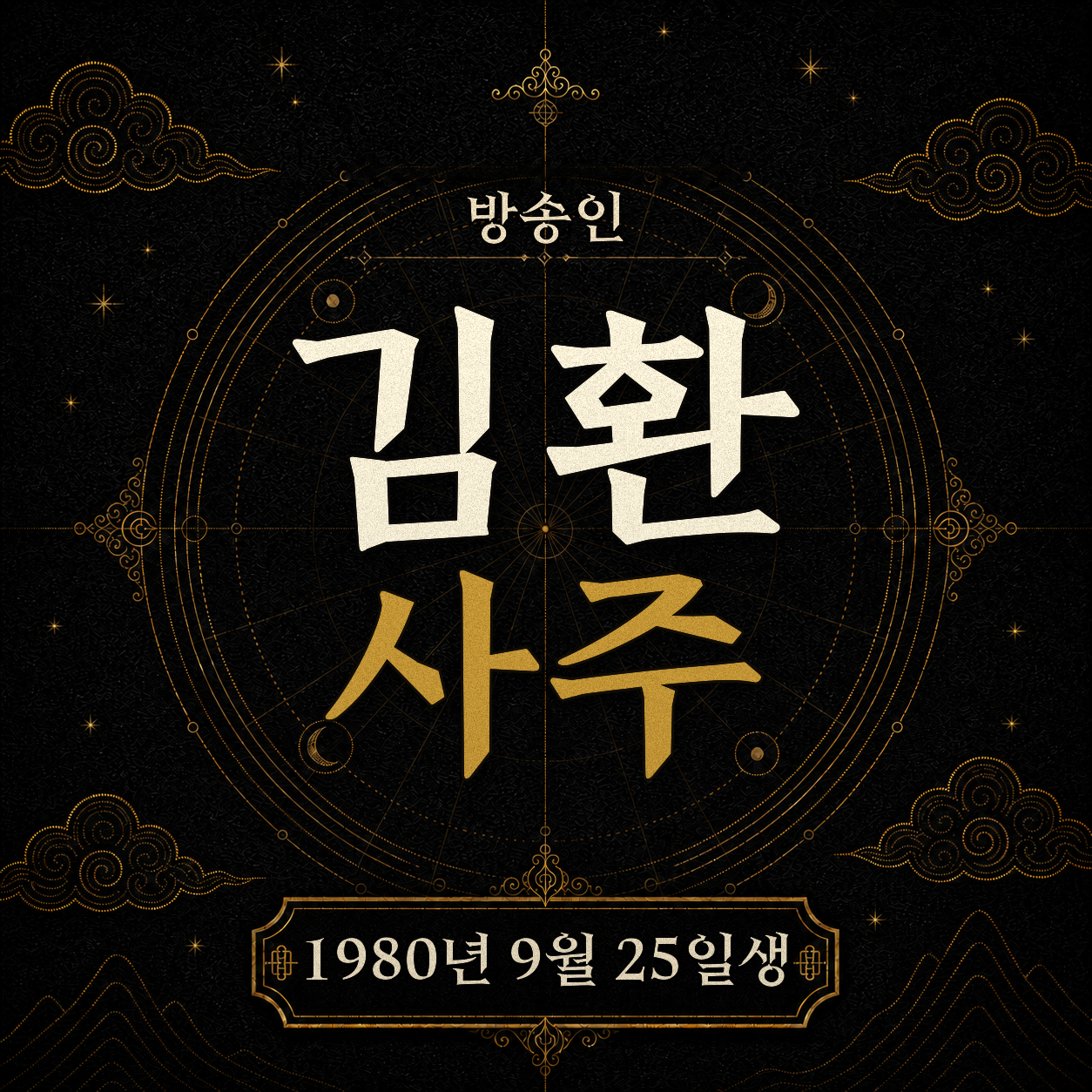 방송인 김환 사주팔자 분석