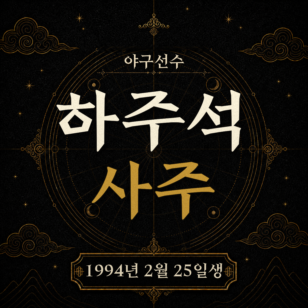 야구선수 하주석 사주팔자 분석
