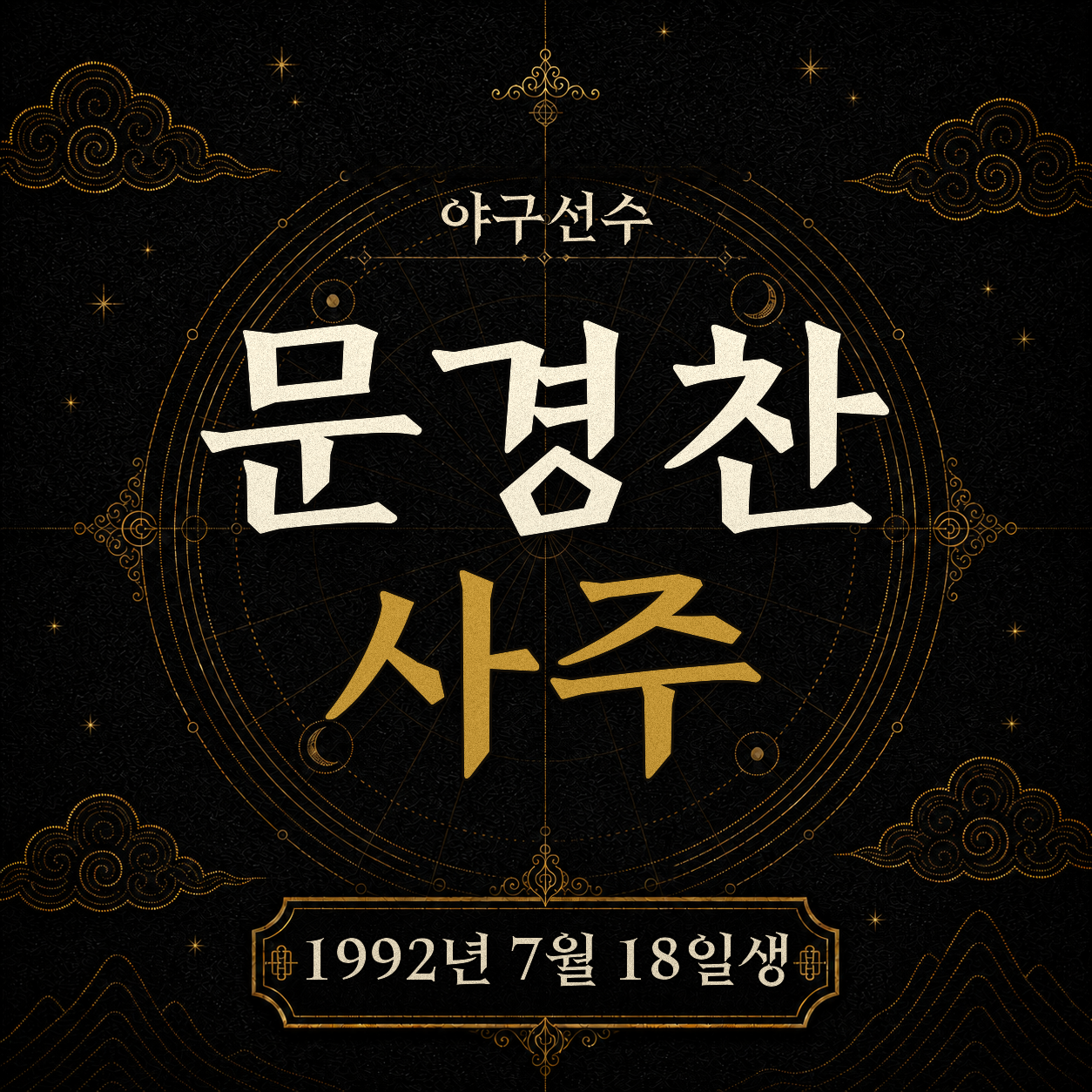 야구선수 문경찬 사주팔자 분석